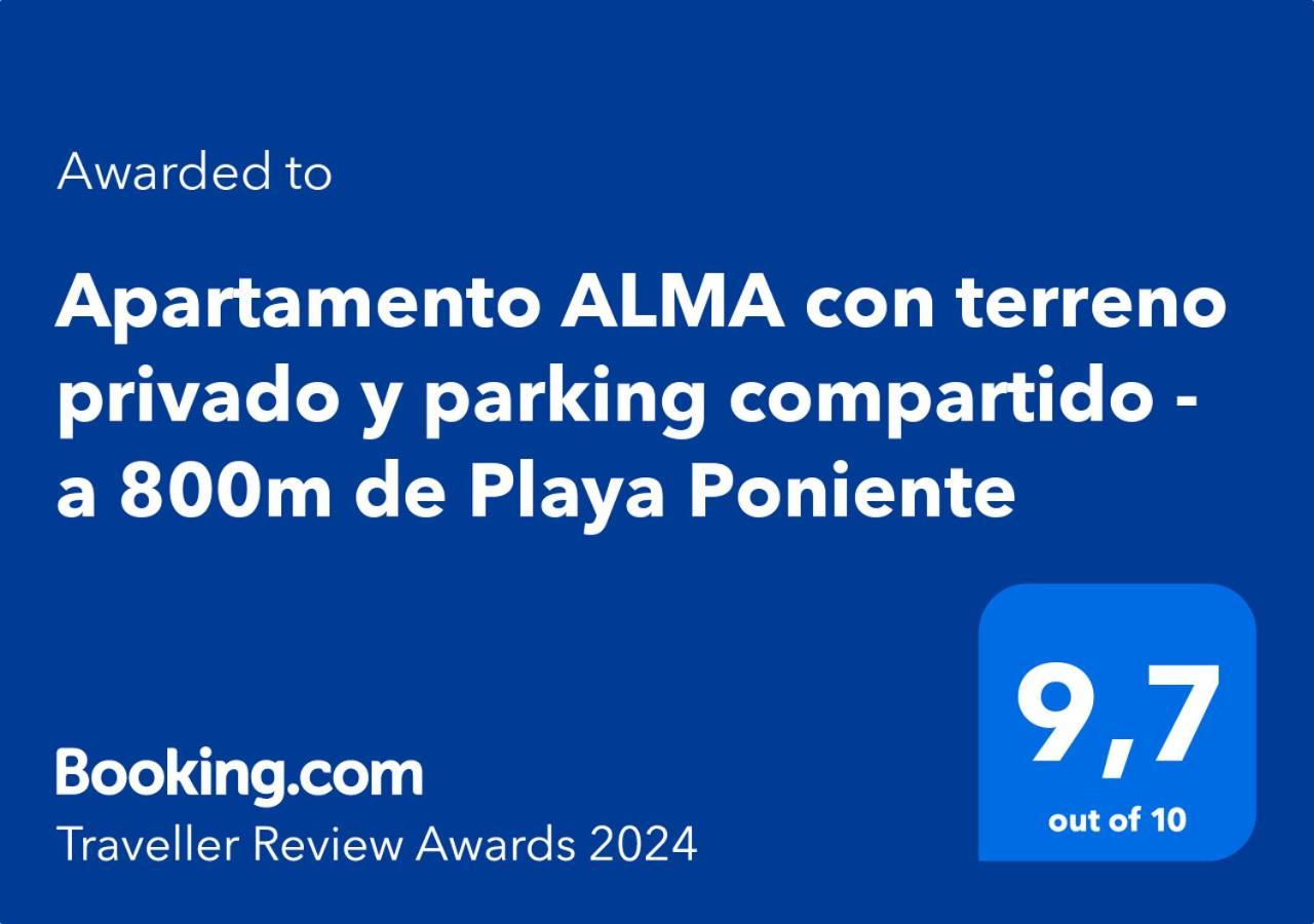 Apartamento Alma Con Terreno Privado Y Parking Compartido - A 800M De Playa Poniente Benidorm Extérieur photo